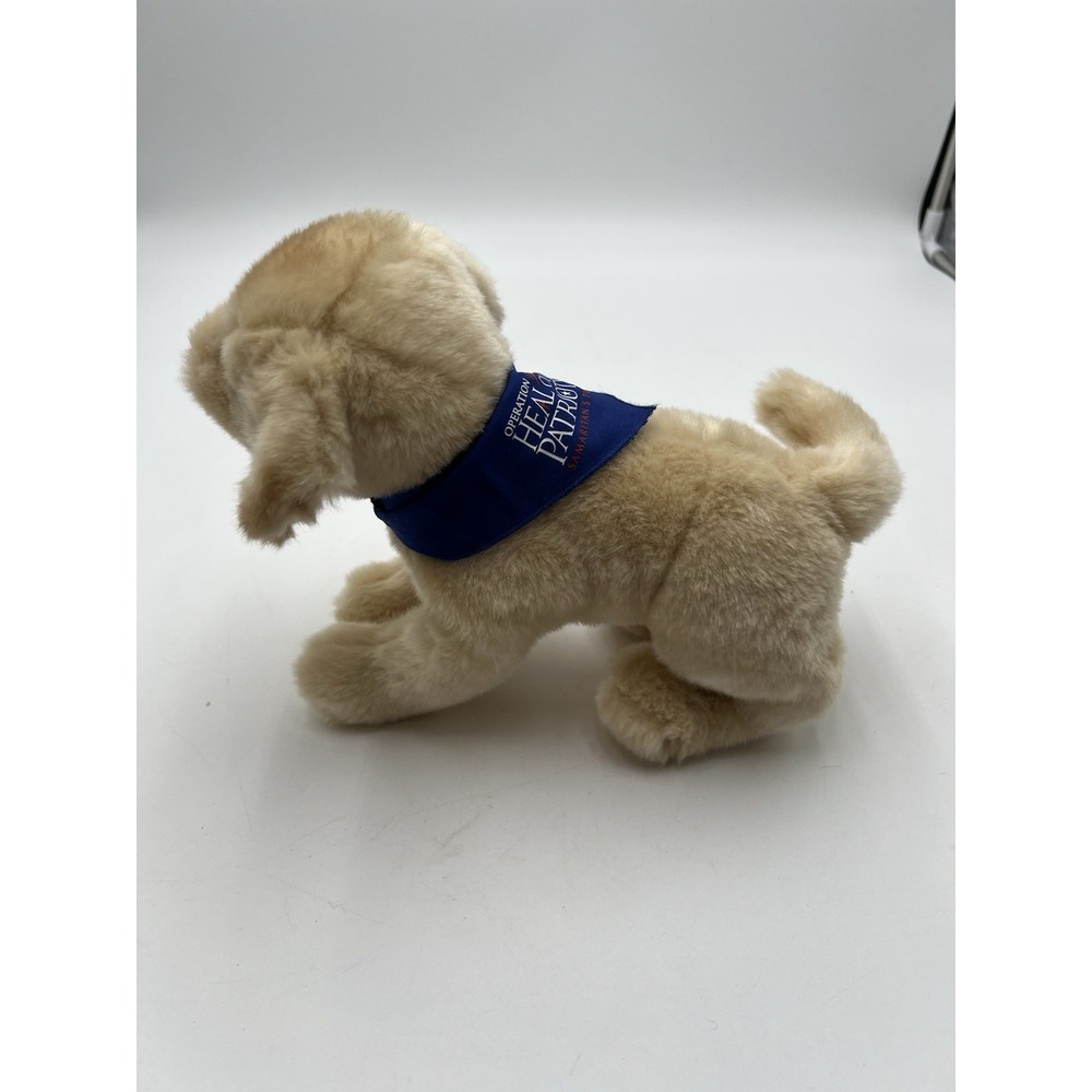 Operation Heal Our Patriots Samaritan's Purse Plush Yellow Lab Dog 11" Puppy - Picture 4 of 8